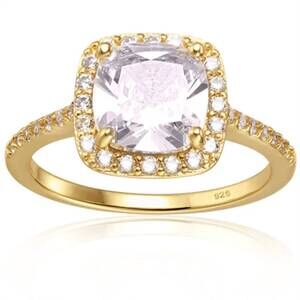 NEW STARLETTE women's dionne engagement ring in gold